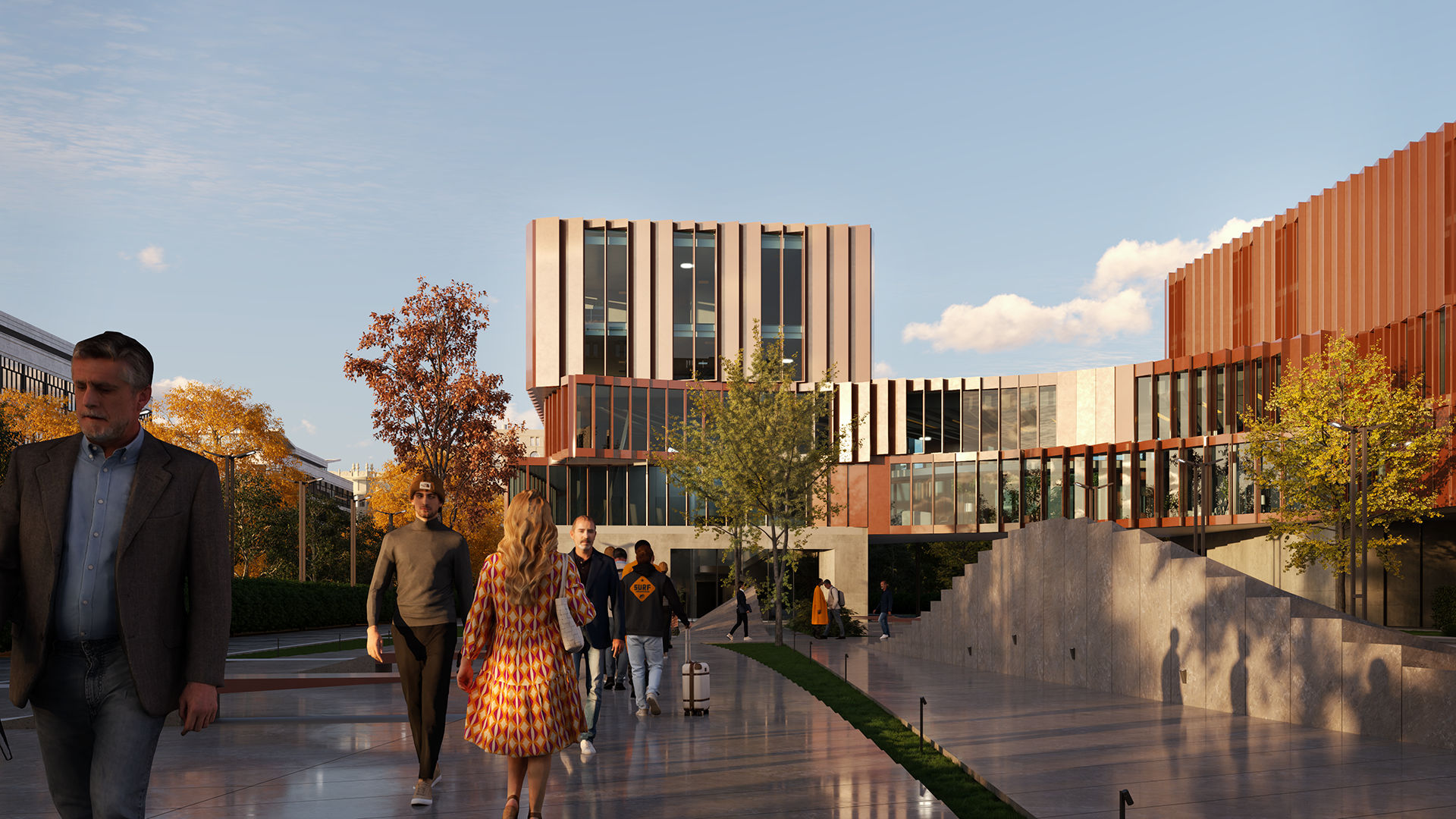 Realistische mensen in een Envision render