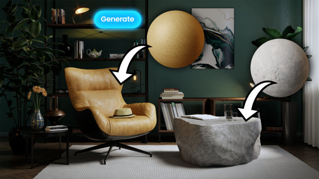 Use own materials in a render