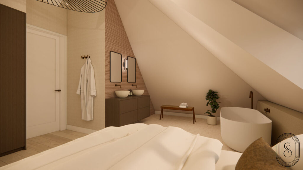 Render of a sleeping room