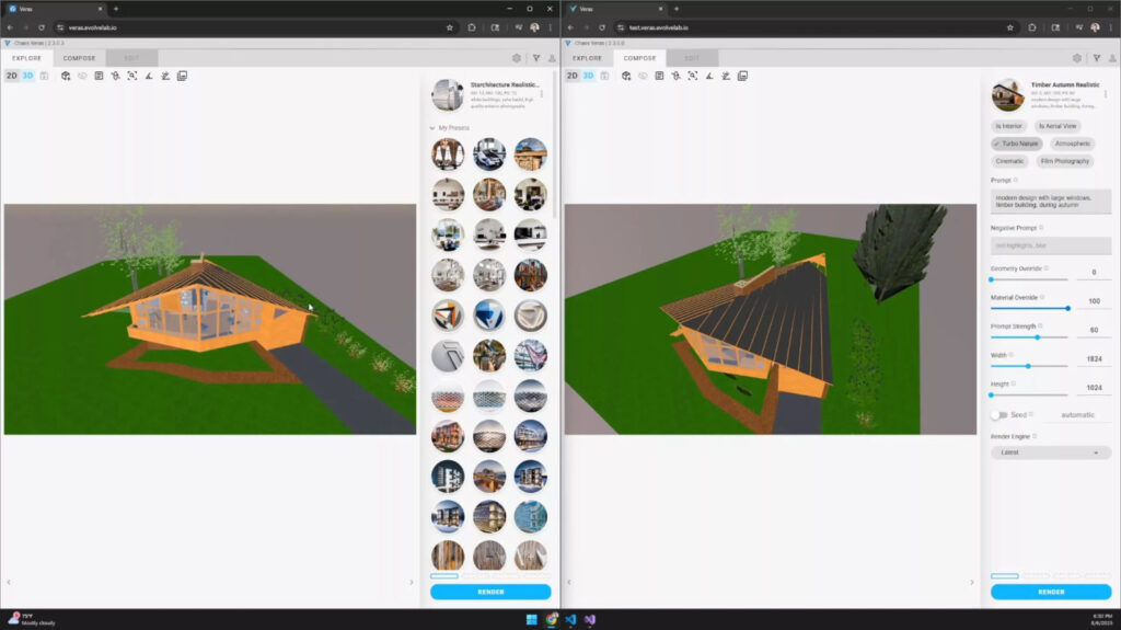 Screenshot of the Veras 3D viewer