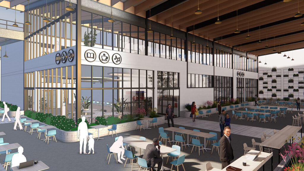 Blend van een terras vervaardigd in SketchUp naar Enscape.