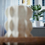 scherptediepte render van een kunstobject.