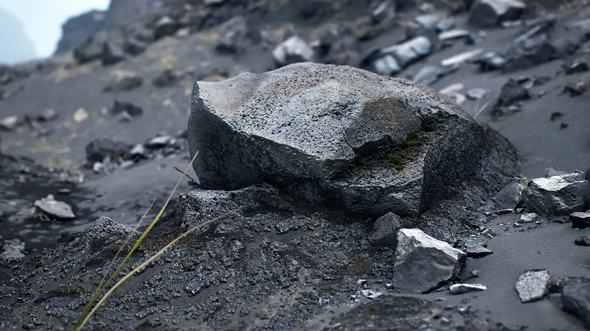 Fotorealistische 3D-scans en materialen uit de Quixel Megascans-bibliotheek in de Unreal Editor.