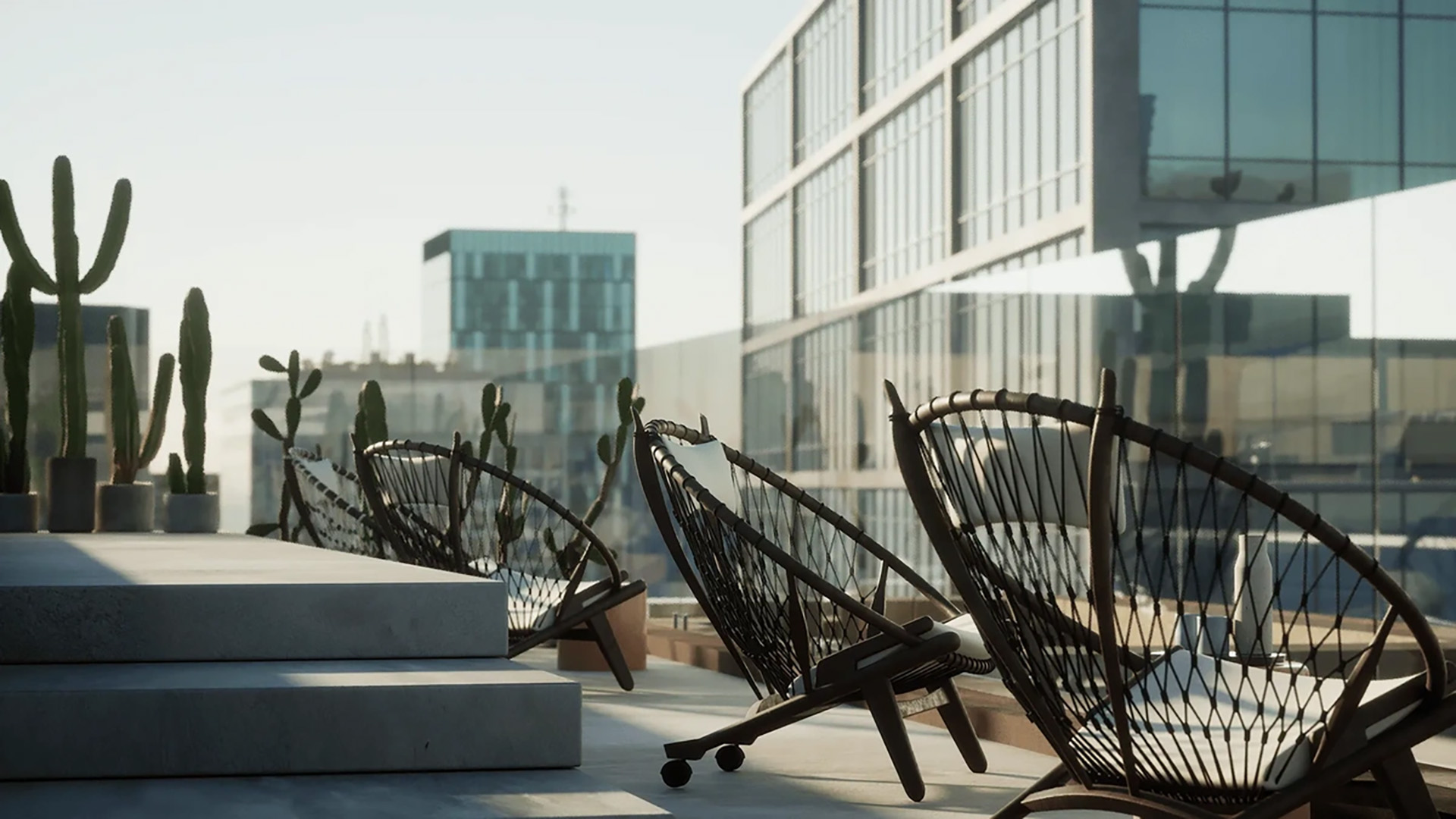 Resultaat van de Path Tracer met fysiek correcte belichting en rendering.