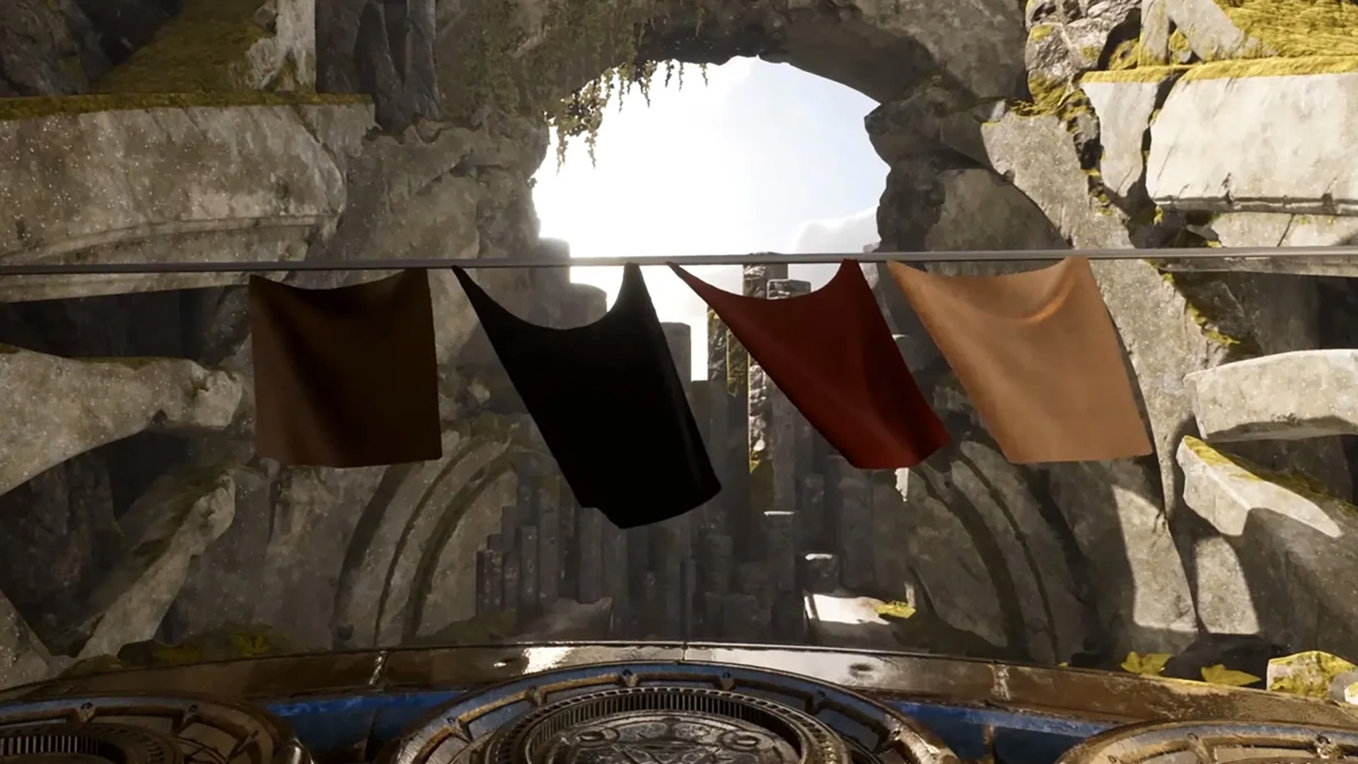 Simulatie van overtuigende stoffen en kleding met Chaos Physics engine.