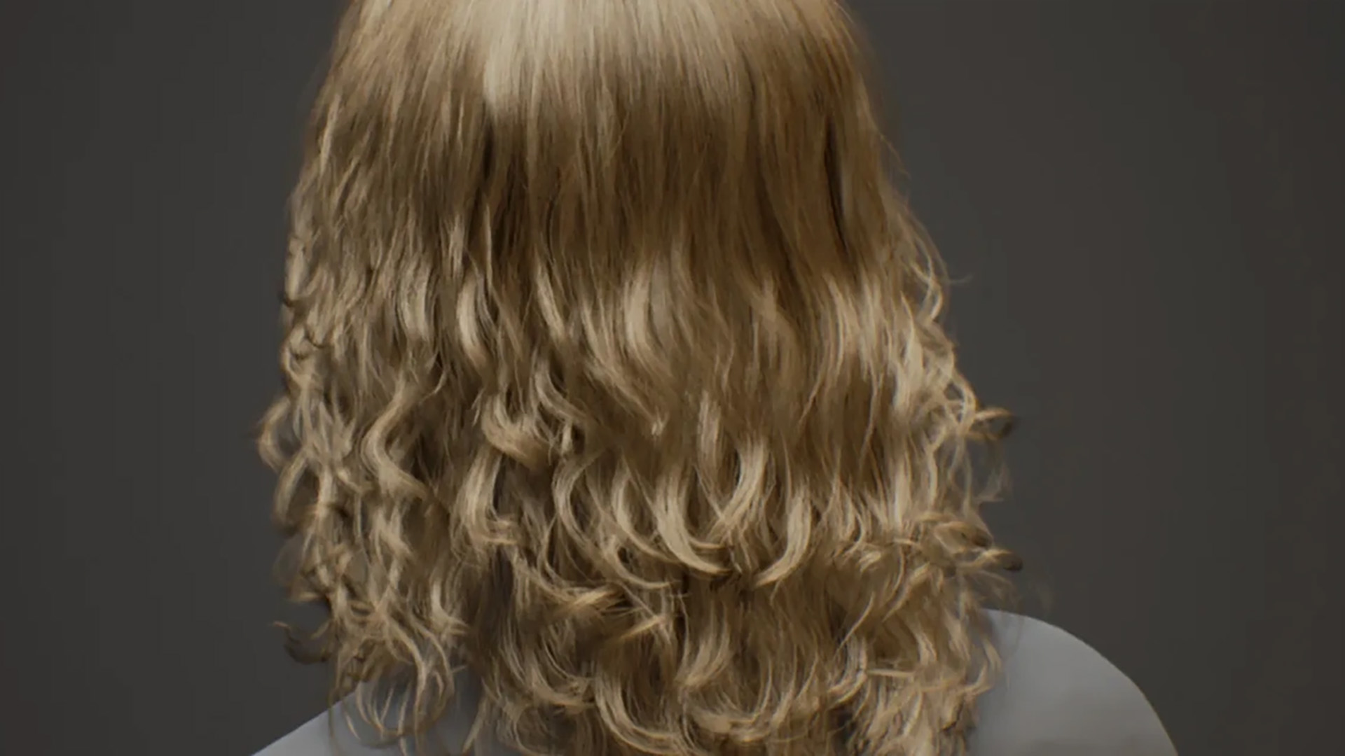 Simulatie van realistisch haar en vacht op basis van individuele strengen.