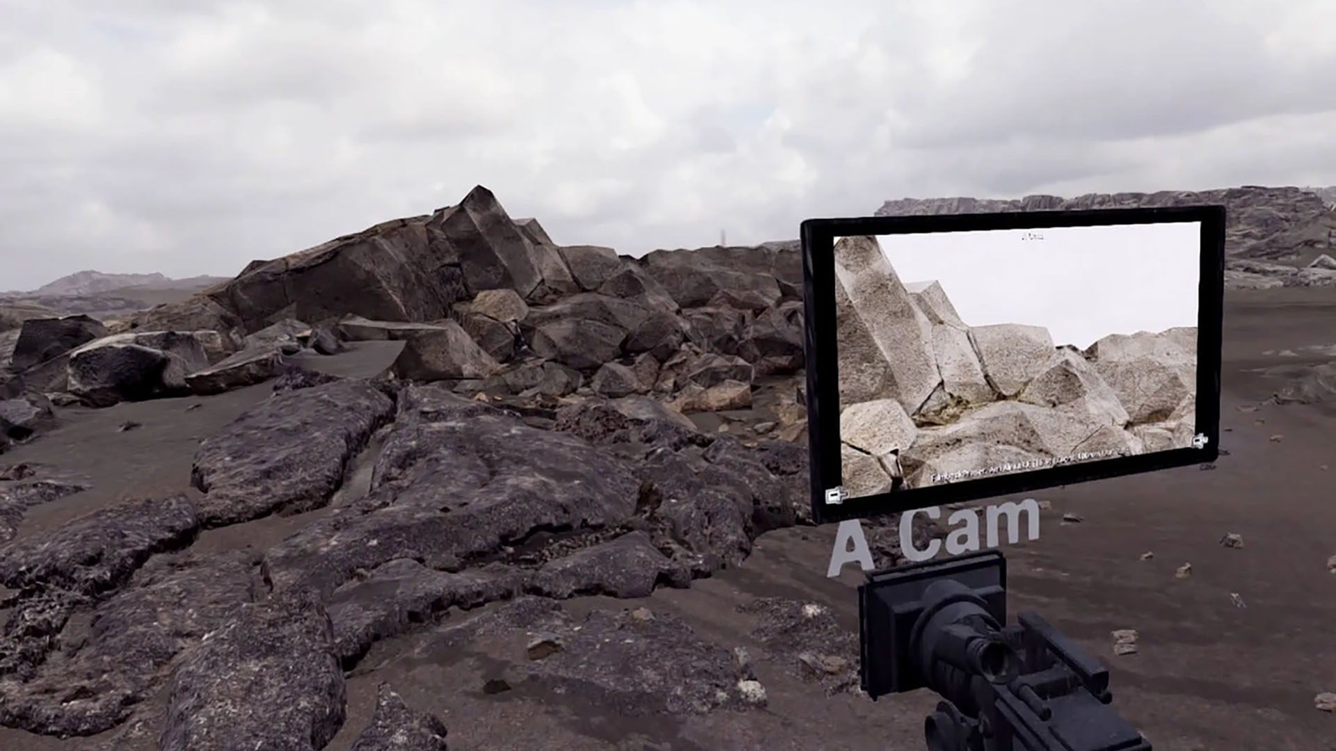 Regisseur die een digitale set verkent met VR-scouting voor pre-productie en shotplanning.