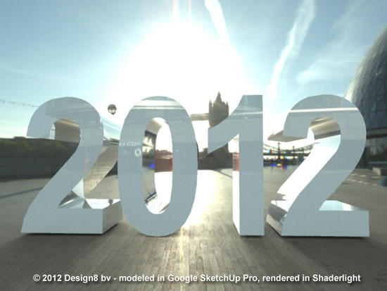 Fotorendering van 2012 in 3D